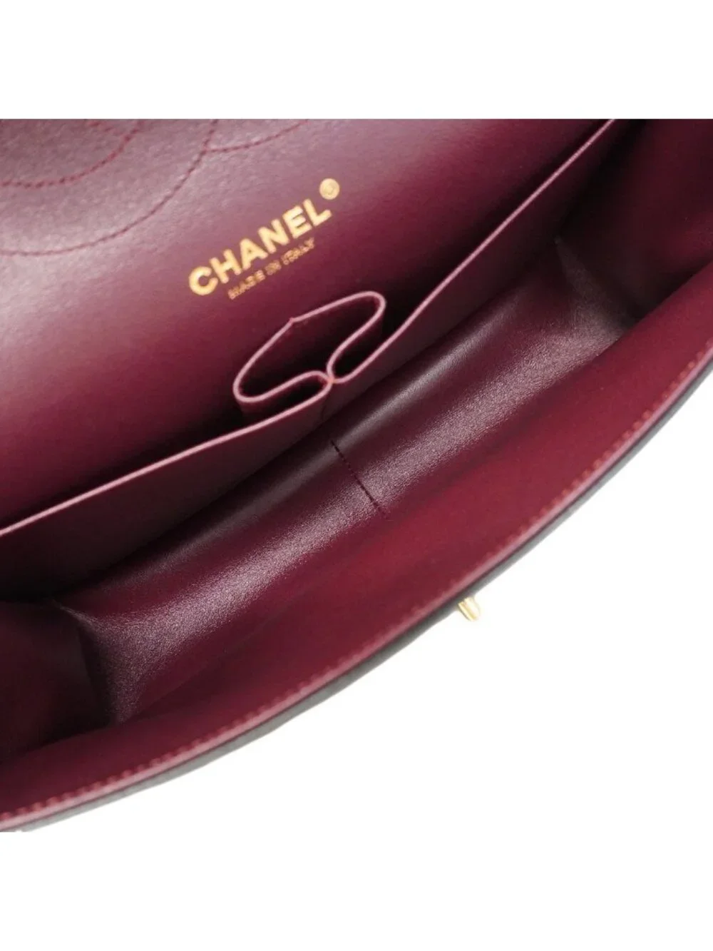 Chanel Shoulder Bag Maxi Quilted Lambskin Black Gold